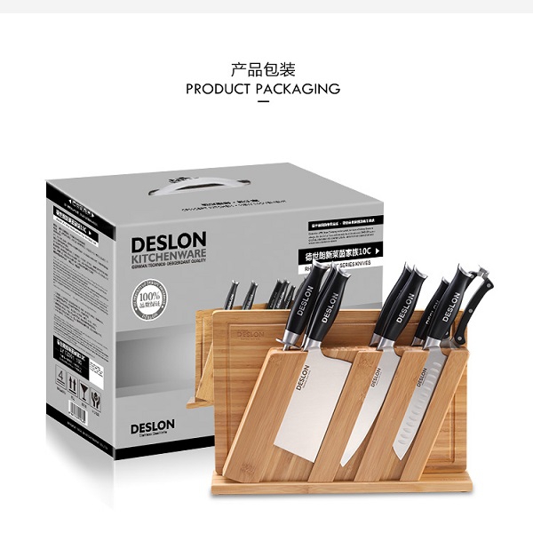 德世朗（DESLON）钼钒钢刀具10件套莱茵至尊系列 E-LY-TZ001-10C